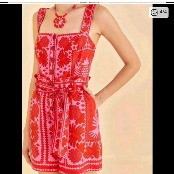 Farm Rio Red Romper - Picture 4 of 6